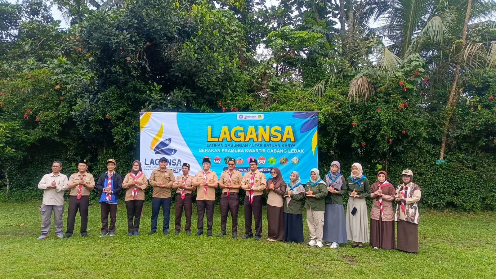 Perkuat Karakter Generasi Muda, Wakil Bupati Lebak Hadiri Latihan Gabungan Antar SAKA Kwarcab Lebak.